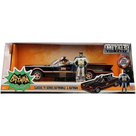 Batmobil Classic 1966 + Figura Batman y Robin