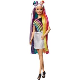 Barbie Pelo Destellos de Arcoiris