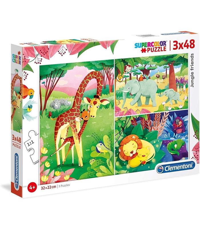 puzzle-animales-de-la-savana-3x48-piezas