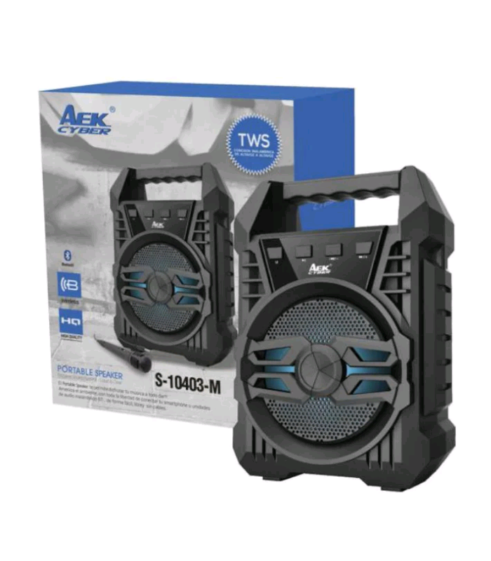 altavoz-aek-cyber-karaoke-con-micro-bluetooth