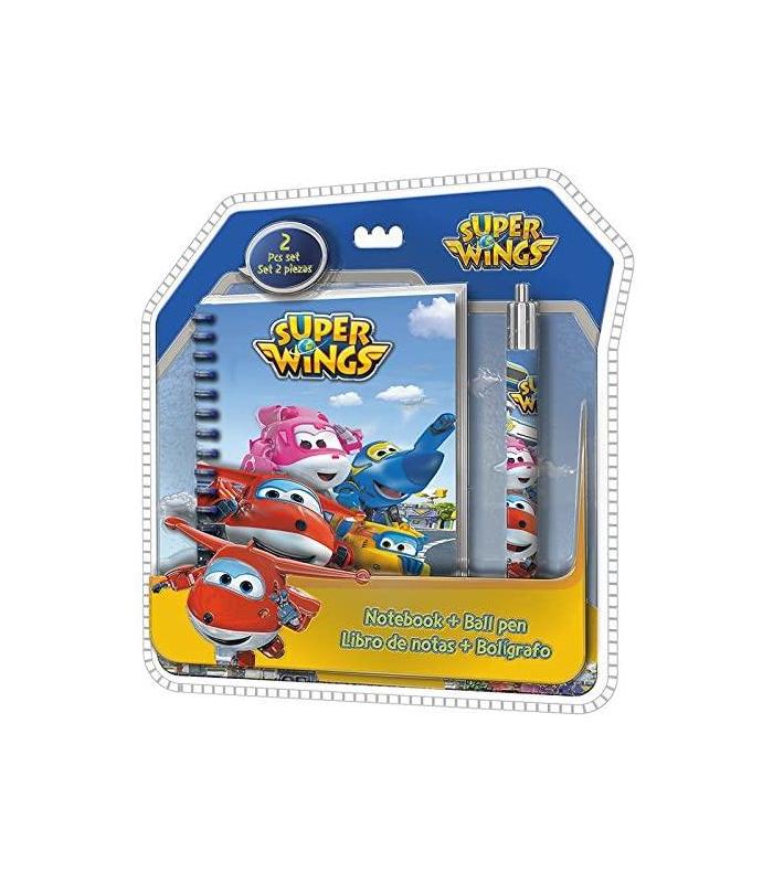libreta-espiral-super-wings-con-boligrafo-clamshell-3d