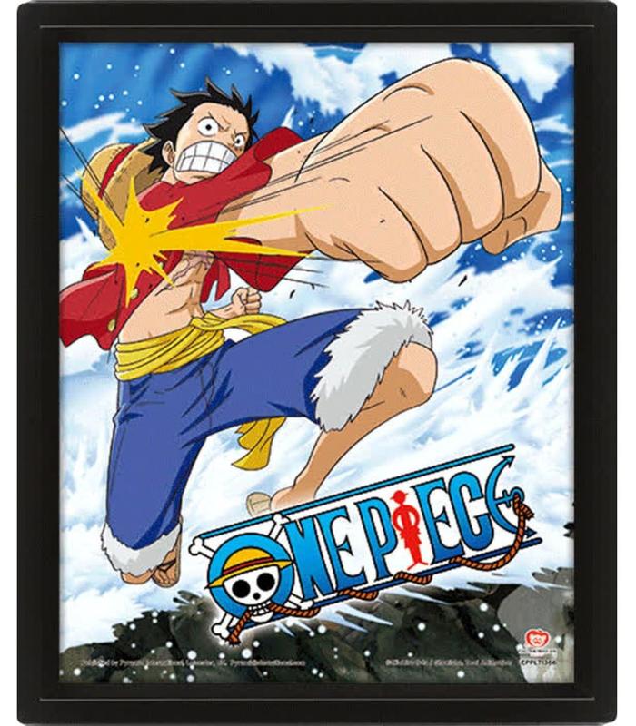 cuadro-3d-gum-gum-pistol-one-piece