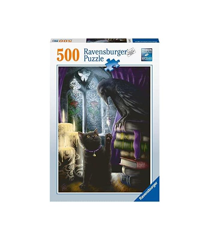 puzzle-gato-negro-y-cuervo-500-pz