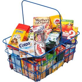 Cesta Azul Compra Con Accesorios