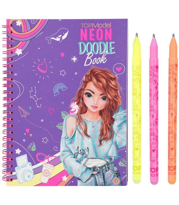 topmodel-doodle-book-neon-con-set-de-bolis
