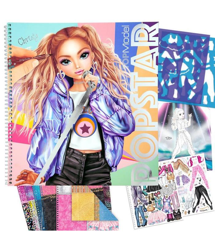 topmodel-popstar-para-colorear