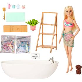 Barbie Bienestar Muñeca Rubia Con Bañera