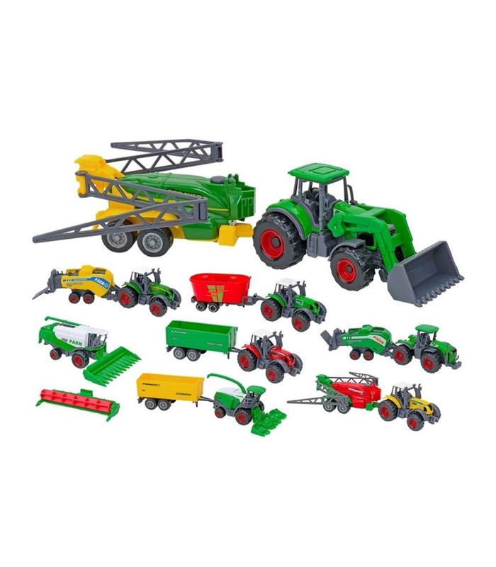 tractor-agricola-con-remolque-surtido