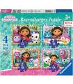 Gabby´s Dollhouse Puzzle 4 In A Box