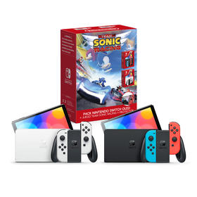 Consola Nintendo Switch Oled Azul/Roja + Sonic Racing + Prot