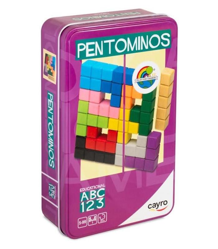 pentominos-metal-box