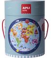 C. Puzzle Circular Mapamundi 48u