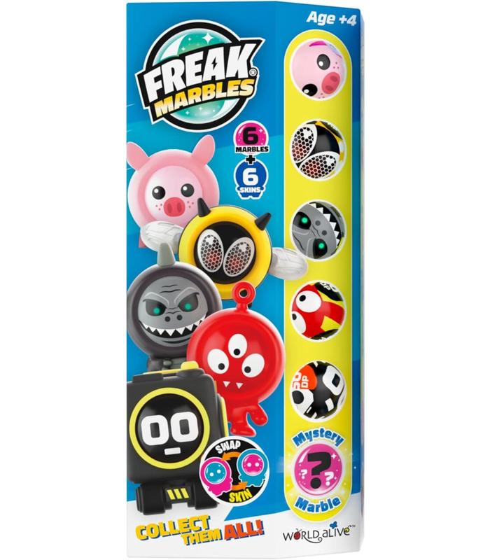 freak-marbles-set-of-5-plus-1-rare-marbl-canicas