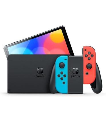 consola-nintendo-switch-oled-azul-neon-rojo-neon
