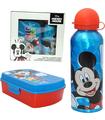 Cantimplora Aluminio 500ml + Sandwichera Mickey