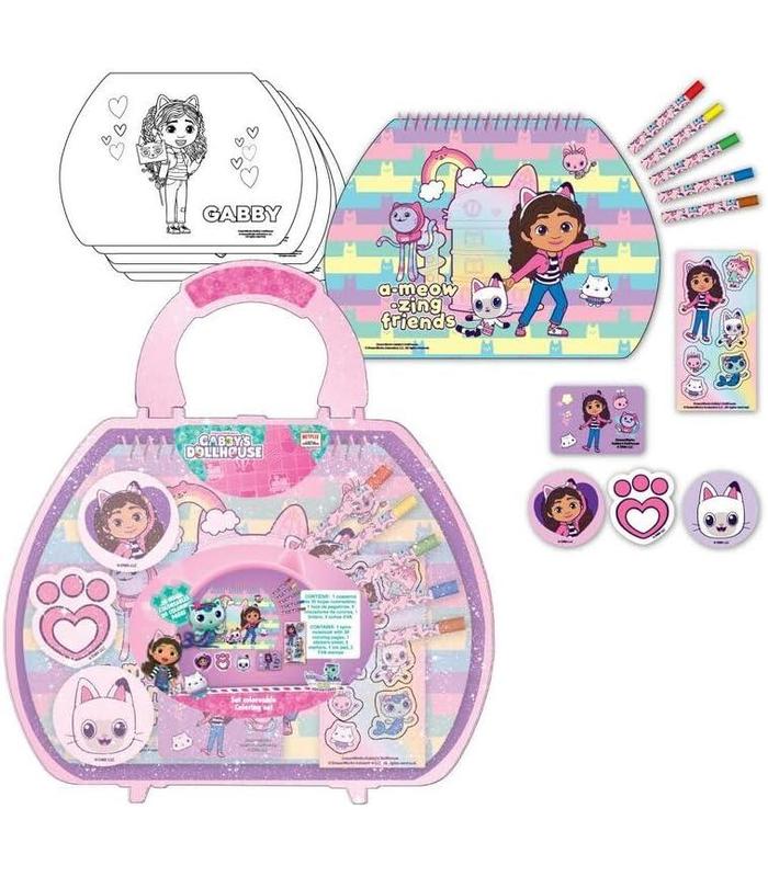 set-papeleria-coloreable-maletin-gabby-s