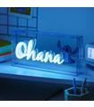 Lilo&stich Lampara Led Estilo Neon Ohana
