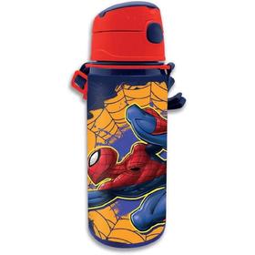 Cantimplora Aluminio Con Asa 600ml Spiderman
