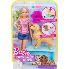 Barbie Muñeca y Sus Perritos Sorpresa