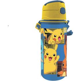 Cantimplora Aluminio Con Asa 600ml Pokemon