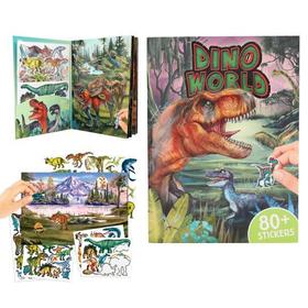 dino-world-con-pegatinas-en-relieve