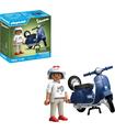 Playmobil 71622 - 1969 Vespa 150 Sprint Veloce, Azul