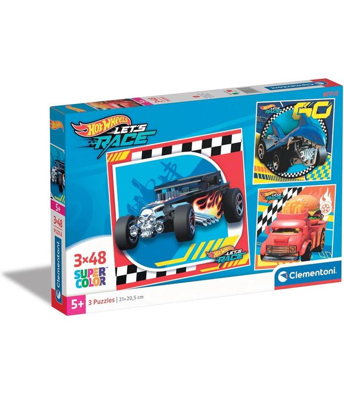 puzzle-3x48-piezas-square-hot-wheels