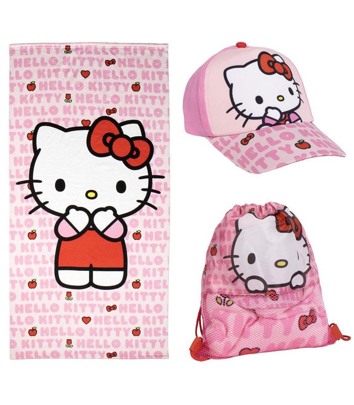 toalla-set-saquito-hello-kitty