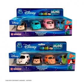 mini-cutes-cars-disney-pack-de-4-modelos-surtido