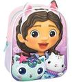 Mochila Infantil 3d Aplicaciones Gabby´s
