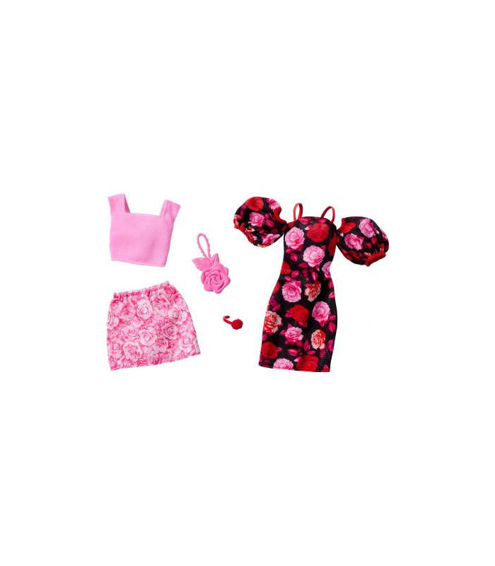 barbie-pack-2-looks-de-moda-estampado-rosa