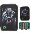 Dino World Estuche Triple Verde Panther