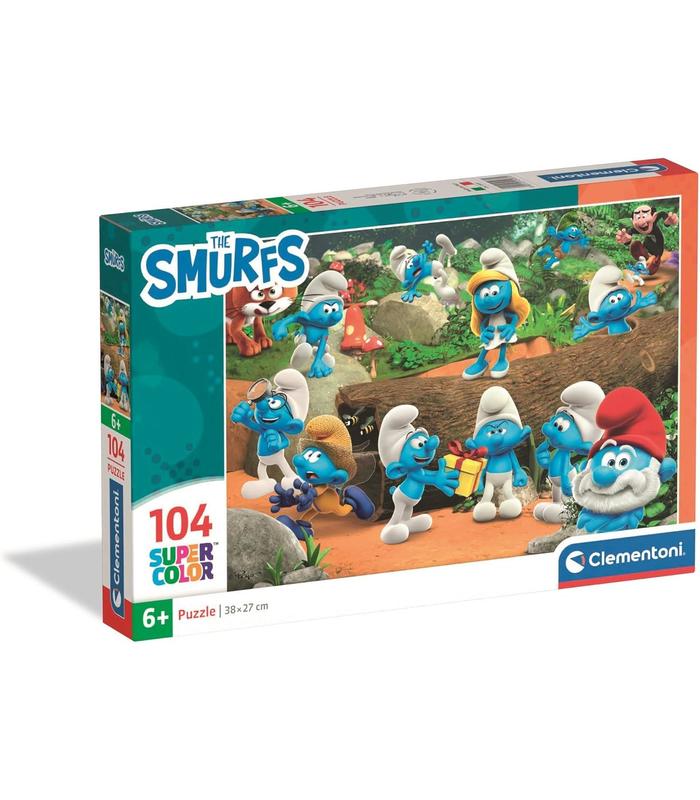 puzzle-104-piezas-smurfs-pitufos
