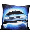 Delorean Roads Cojin Cuadrado Regreso Al Futuro