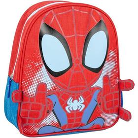mochila-escolar-spiderman-rojo