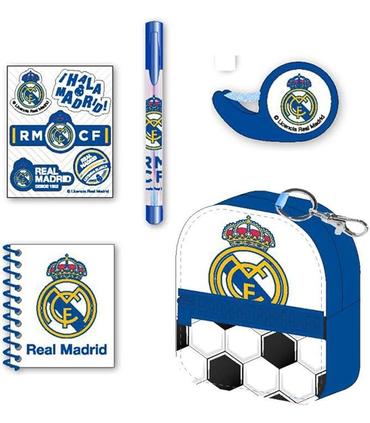 set-de-papeleria-minimochila-real-madrid