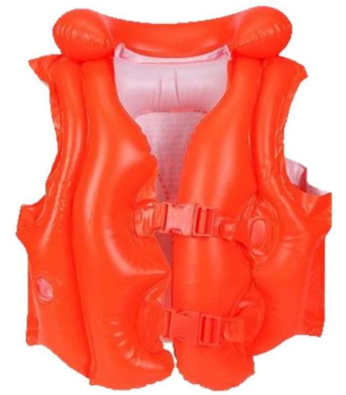 chaleco-hinchable-naranja-con-hebillas