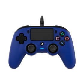 Mando Con Cable Nacon Licenciado Azul Ps4