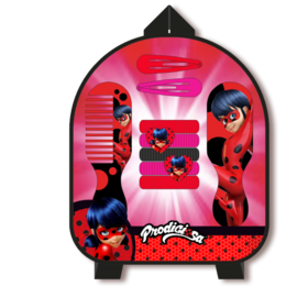 Mochila Acesorios Pelo 12 Piezas Ladybug